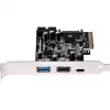SilverStone ECU05 - USB-Adapter - PCIe 2.0 x2 Low Profile - USB 3.1 Typ C x 1 + USB3.0 x 2 + USB3.0 (intern) x 2 (SST-ECU05)