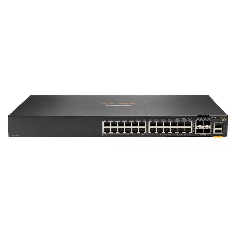 Managed Switch Aruba CX 6200F 24G Class-4 PoE 4SFP+ 370W L3