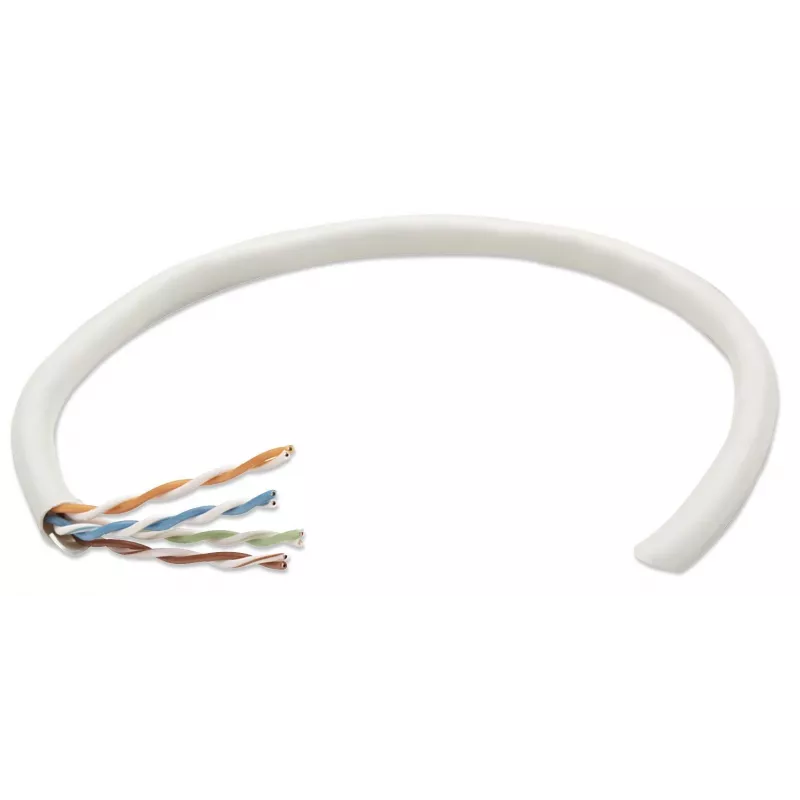 Intellinet Netzwerk Cat5e Bulk-Kabel, 24 AWG, Massivdraht, 305 m, Grau, CCA, U/UTP, Box