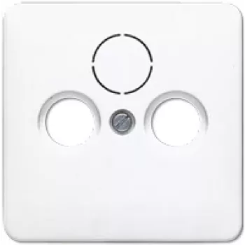 Satelliten-/TV-/Radio-Wandanschlussdose JUNG CD 561 SAT WW Weiß, Thermoplast, SAT+TV+Radio-Dose