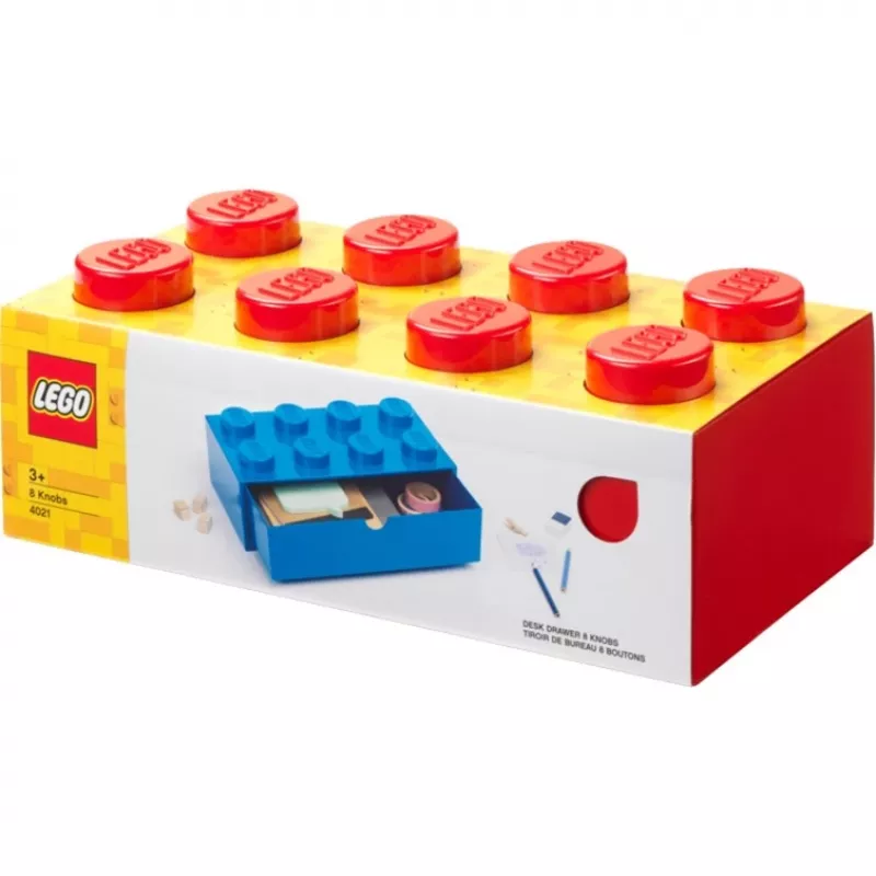 Schreibtischschublade LEGO 8, LEGO Marke, rot