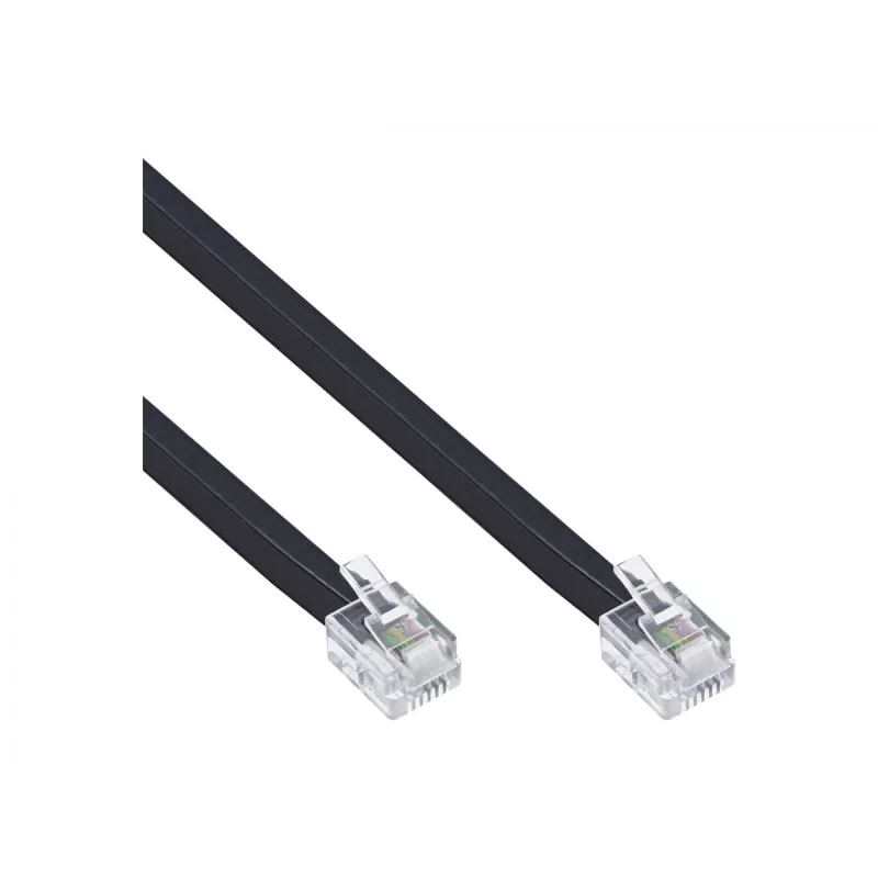 InLine Modular Kabel RJ12 Stecker / Stecker 6P6C 20m