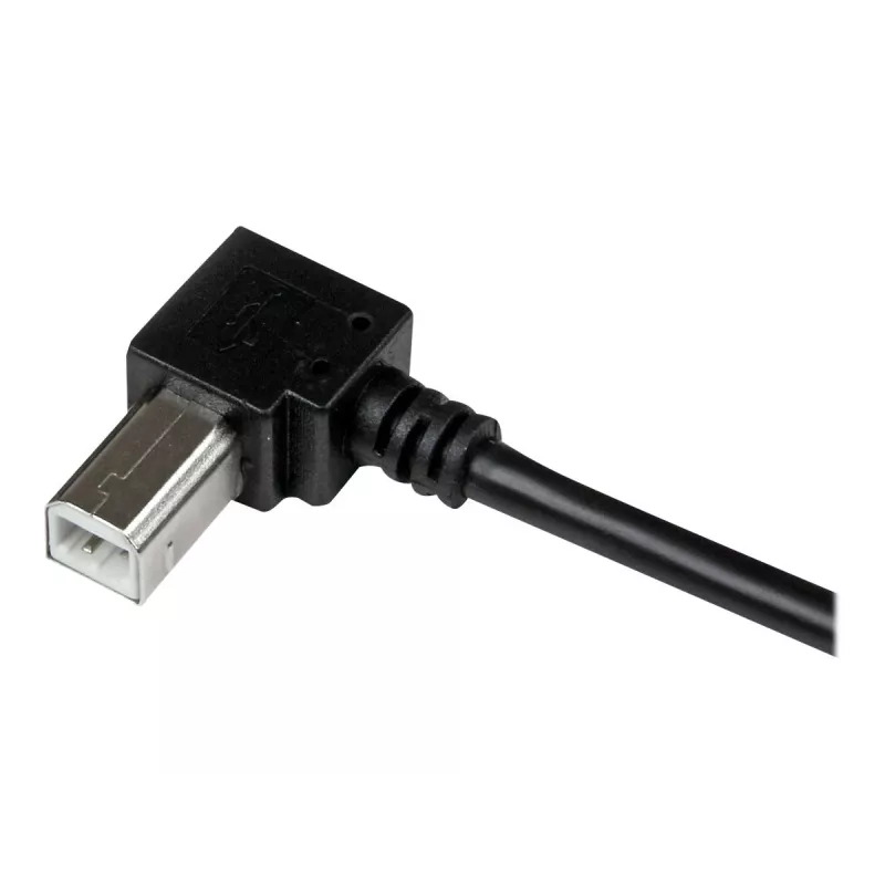 StarTech.com 3m USB 2.0 A auf rechtwinkliger B Kabel – M/M, 3 m, USB A, USB B, USB 2.0, Schwarz