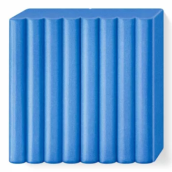 Modellierknete FIMO effect blau metallic – FIMO 8010-31, weiche Polymerknete für Modellier- und Dekorationsprojekte
