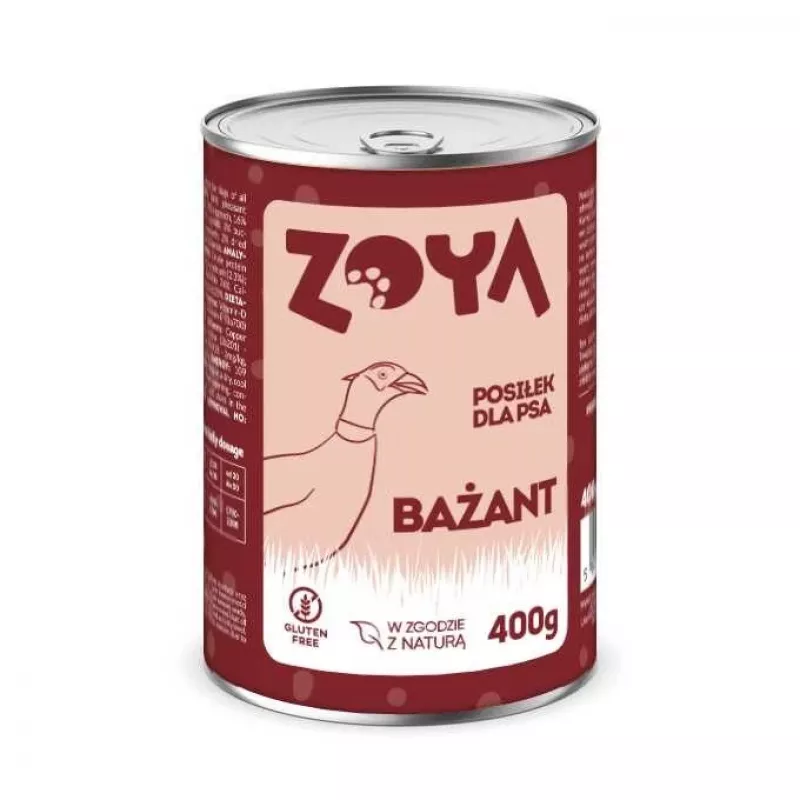 ZOYA Fasan – Nassfutter für Hunde Dose 400g