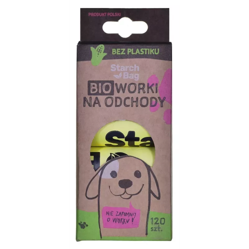STARCH BAG - Kotbeutel für Hunde - 8 x 15