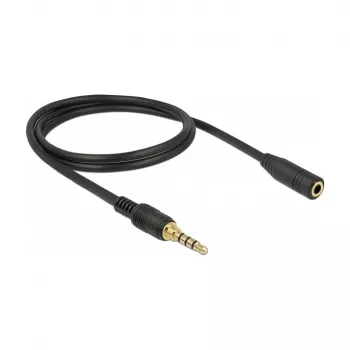 Audiokabel DeLOCK 85629 1m 3,5mm Schwarz