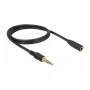 Audiokabel DeLOCK 85629 1m 3,5mm Schwarz