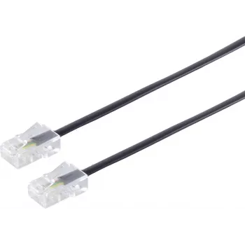 S/CONN 3m RJ45 Schwarz Transparent ShiverPeaks