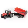 Traktormodell BRUDER Massey Ferguson 7480 mit Kippanhänger