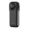 Silikon-Schutzhülle Puluz für Insta360 X4 — schwarz, robustes Design