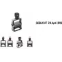 Stamp Trodat Professional 4.0 5117 Date — gebürstetes Edelstahlgehäuse, selbstfärbend