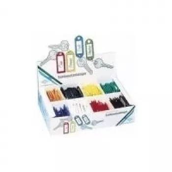 Schlüsselanhänger WEDO Modell 262 8018 — Kunststoff-Schlüsselringe, 18 mm Durchmesser, Displaypackung mit 200 Stück