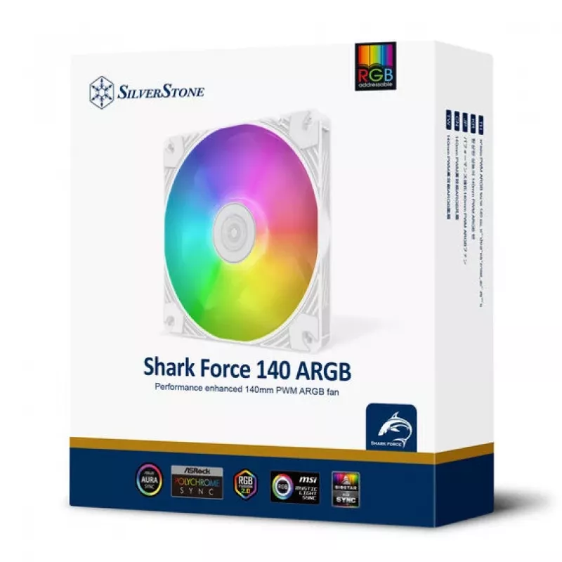 Kühllüfter SILVERSTONE SST-SF140W-ARGB 140 mm mit ARGB-Beleuchtung