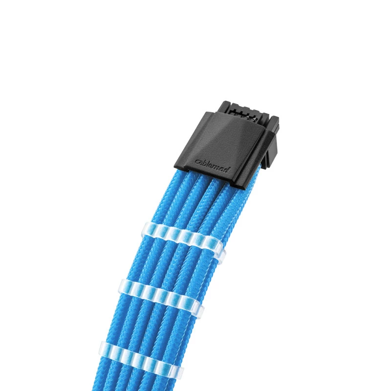 CableMod PRO ModMesh 12VHPWR Kabelverlängerungsset — hellblau, 3-teilig GPU 12+4-Pin-Verlängerungen