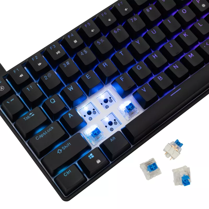 Mechanische Tastatur White Shark GK-005121 mit RGB-Beleuchtung und Blue-Switches