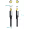 Vention optisches Audiokabel, geflochten, 5 m
