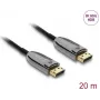 DELOCK Aktives optisches Kabel DisplayPort 2.1 8K 60Hz 40Gbps, 20 m
