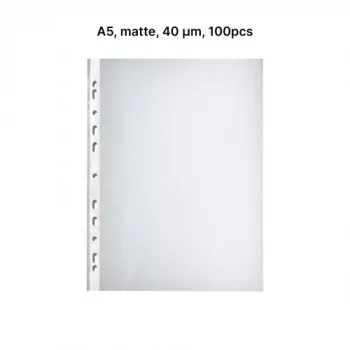 AD Class PUNCHED POCKET Orange Peel A5 40 micr., Beutel mit 100 Stück