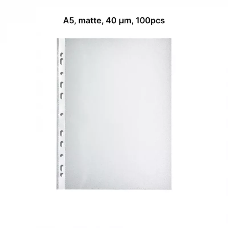 AD Class PUNCHED POCKET Orange Peel A5 40 micr., Beutel mit 100 Stück
