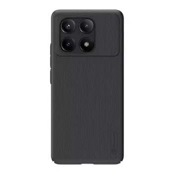 Schutz-Handyhülle Nillkin Super Frosted Shield Pro für Xiaomi Redmi K70E / Poco X6 Pro 5G — schwarz, hart matt rutschfest