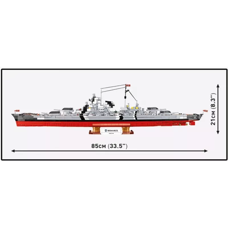 Bausatz Cobi Schlachtschiff Bismarck Modell mit 3204 Teilen - Cobi CO BI-4860
