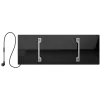 AENO Premium Eco Smart Heater, 700 W, gehärtetes Glas, Infrarot- + Konvektionsheizung, LED-Display, Steckertyp: Europa (E/F-Typ), SCHWARZ