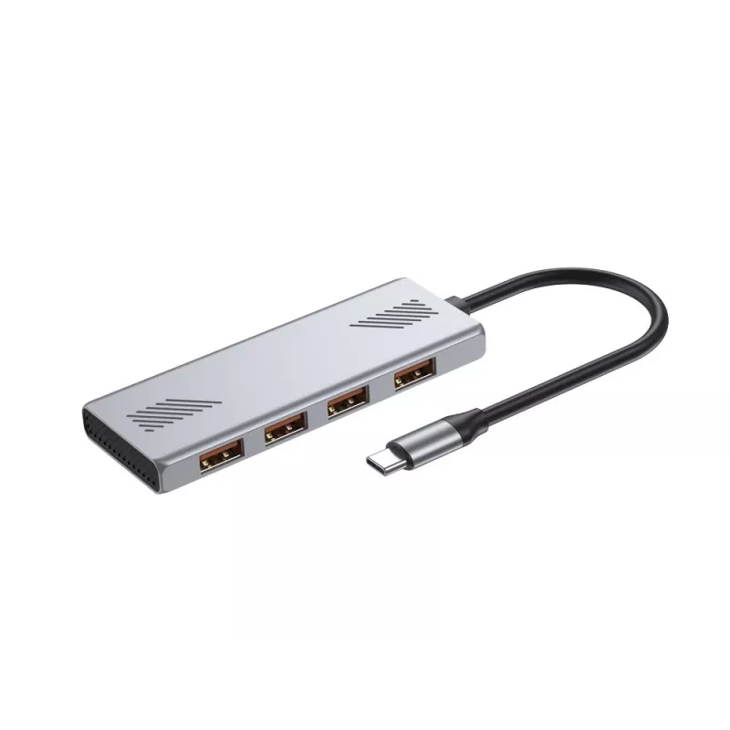 USB-Hub GEMBIRD UHB-CM-U310-A4-01 — 4-Port-Hub: 1× USB 3.1 + 3× USB 2.0, schwarz