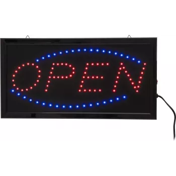 LED-Schild EUROLITE OPEN 80500303 – beleuchtetes Open-Schild, klassisches Design