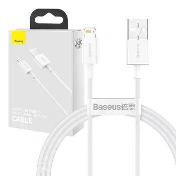 Baseus CALYS-A02 Mobiltelefonkabel Weiß 1 m USB A Lightning