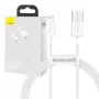 Baseus CALYS-A02 Mobiltelefonkabel Weiß 1 m USB A Lightning