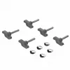 Runder Duschhocker aus Aluminium
