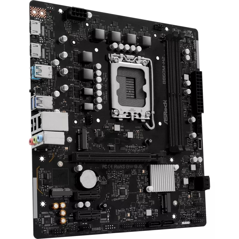 ASRock B860M-H2 DDR5 LGA1851 Micro-ATX Motherboard