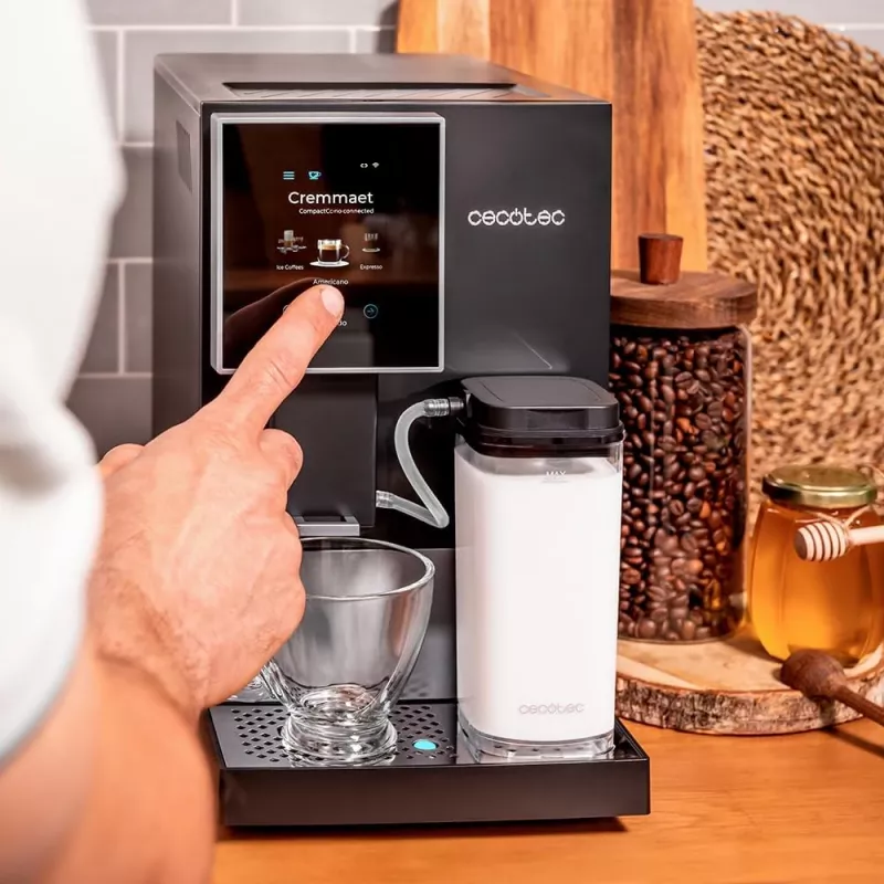 Espressomaschine CECOTEC Cremmaet Compactccino Connected 1460W Schwarz