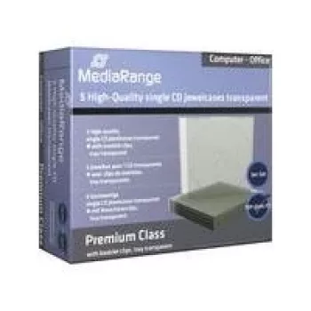 MEDIARANGE BOX31-T - Jewelcase - 1 Disc - Transparent - Kunststoff - 120 mm - 140 mm