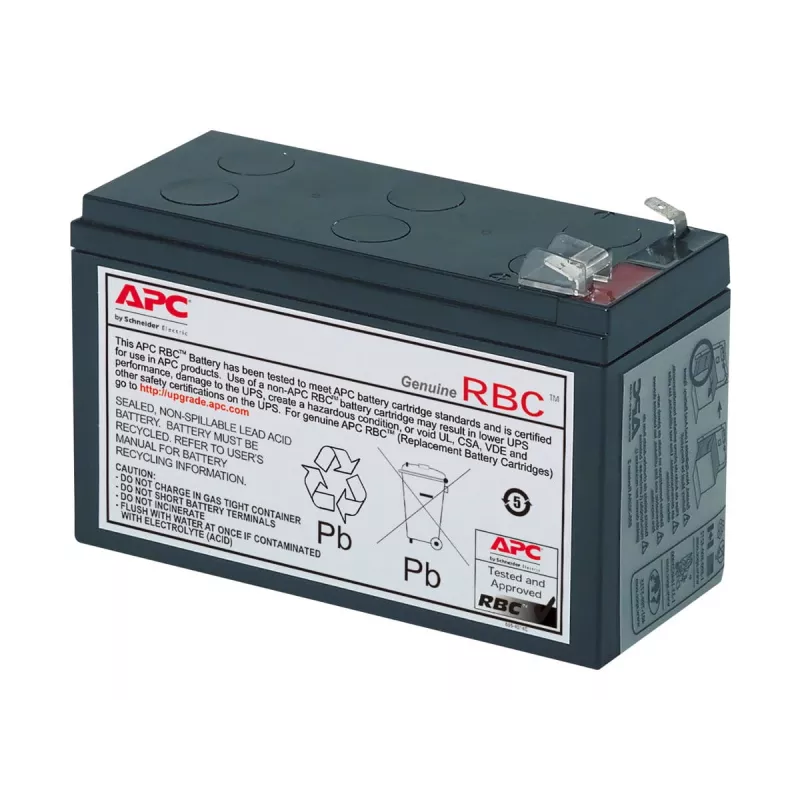 APC Batterie-Ersatzkartusche APCRBC106 (OEM), Blei-Säure (VRLA), 1 Stk., Schwarz, RoHS, 2.5 kg, 102 mm