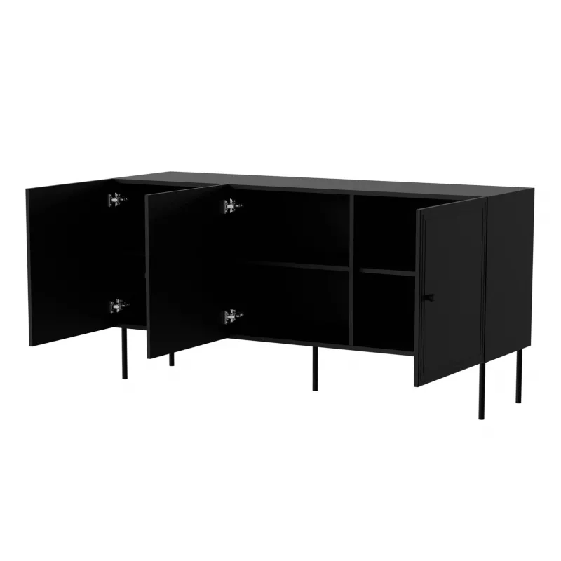 Cama 3D Kommode PALAZZO BIS 151x40x75 matt schwarz