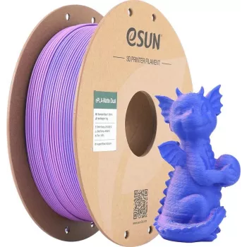 PLA MATTE DUAL 1,75 mm LILA-BLAU 1 kg ESUN 3D-FILAMENT (PLA-MTD175B-UZ1P1)