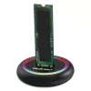M.2 SSD-Dockingstation QOLTEC 52275 für SATA- und NVMe-Laufwerke, USB-Anschluss