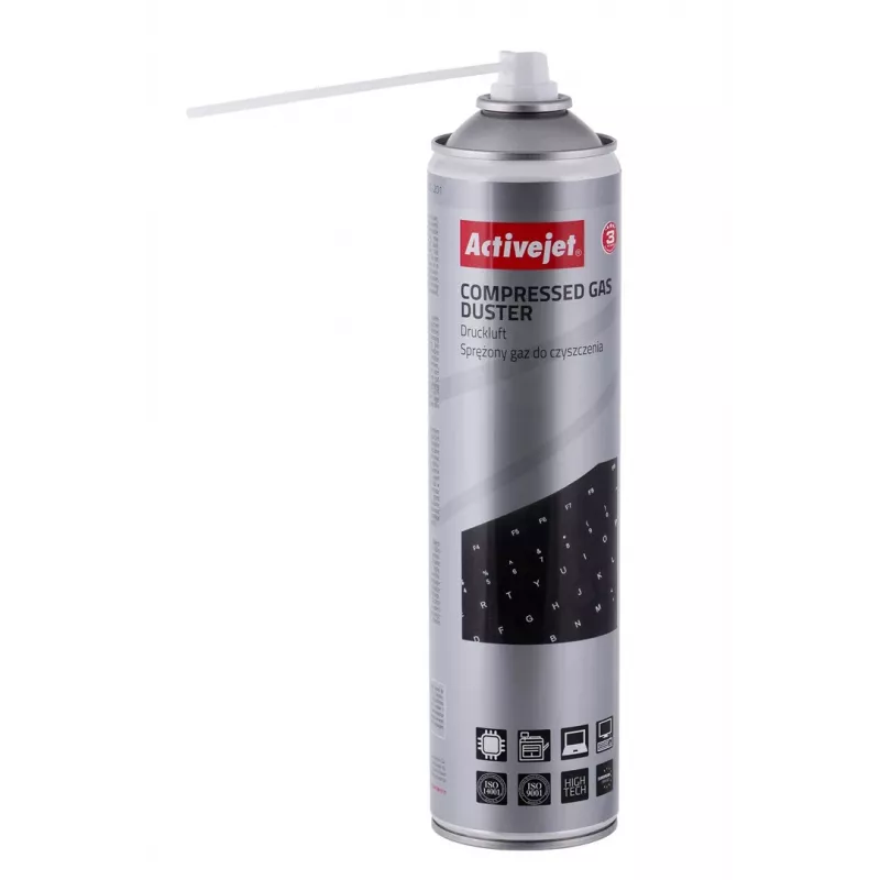 Activejet AOC-201 Druckluftspray (600 ml) Reinigungsspray, einfache Reinigung schwer zugänglicher Stellen