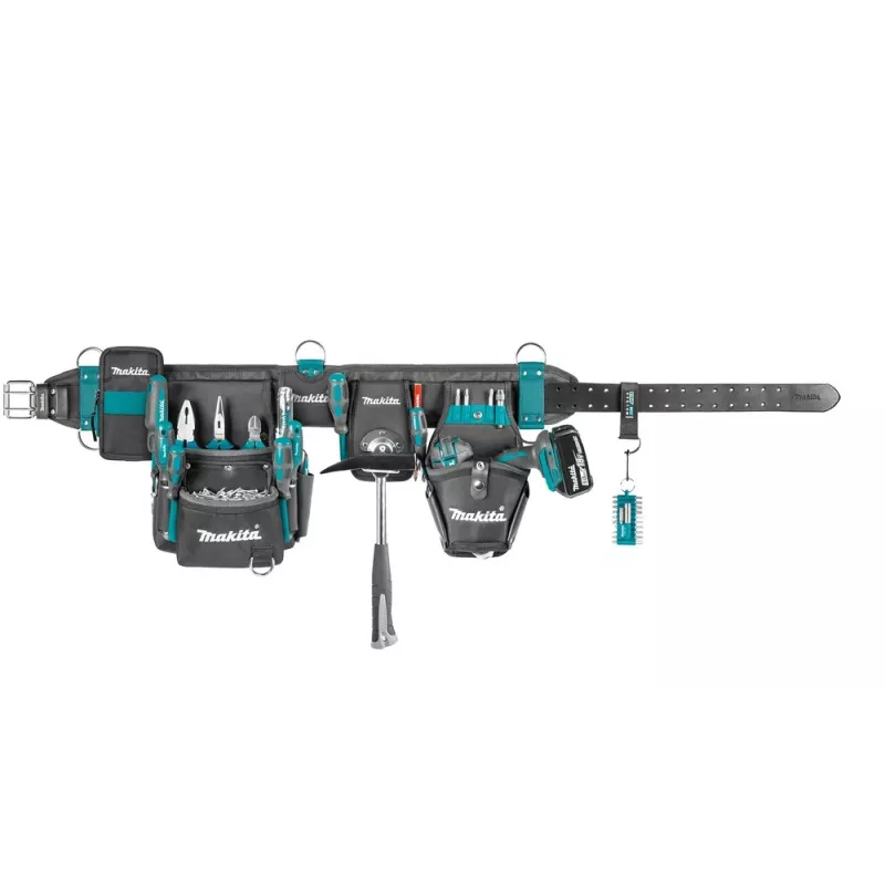 Makita E-15235 Heavy-Duty-Werkzeuggürtel-Set mit Tragetaschen