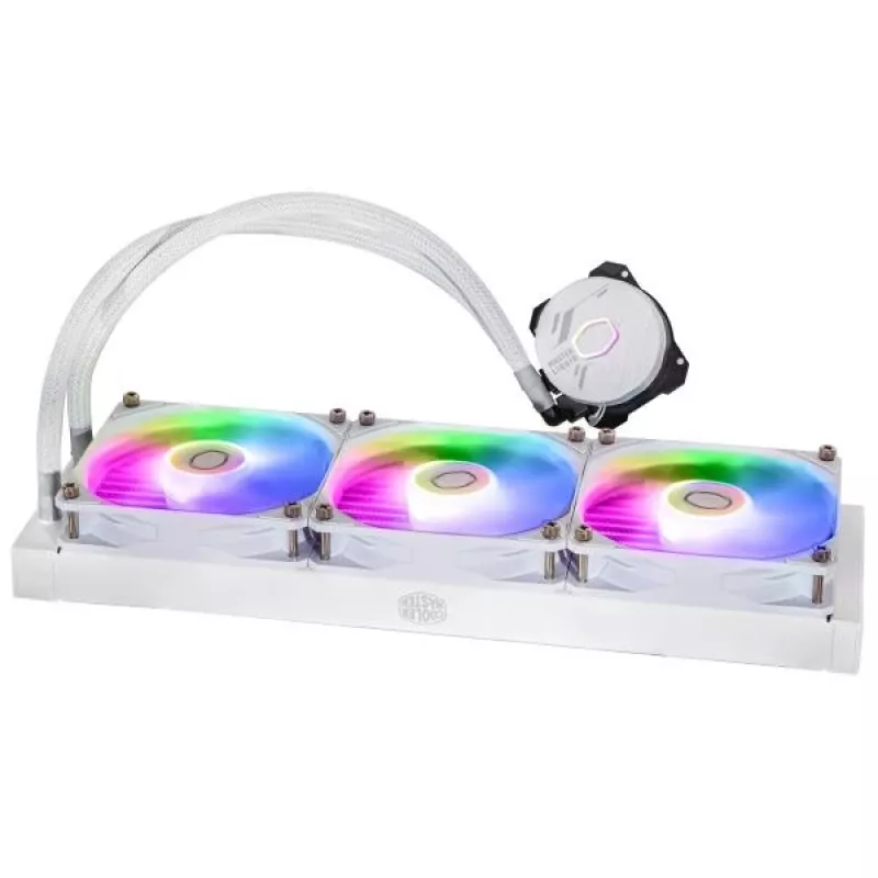Flüssigkeitskühlsatz Cooler Master MasterLiquid 360L Core ARGB Weiß 12 cm Lüfter