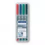 Marker Staedtler 312 WP4 Schwarz Blau Braun Grün Orange Rot Violett Gelb