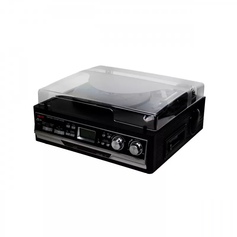 Plattenspieler AKAI ATT-15SE Modell ATT-300CC — riemengetriebener Plattenspieler, manuelle Bedienung, für 33/45 RPM Vinyl