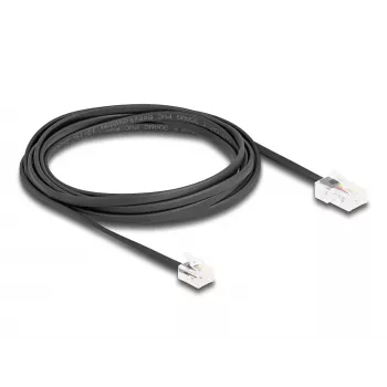 DeLOCK Telefonkabel RJ45-Stecker auf RJ11-Stecker schwarz 3 m