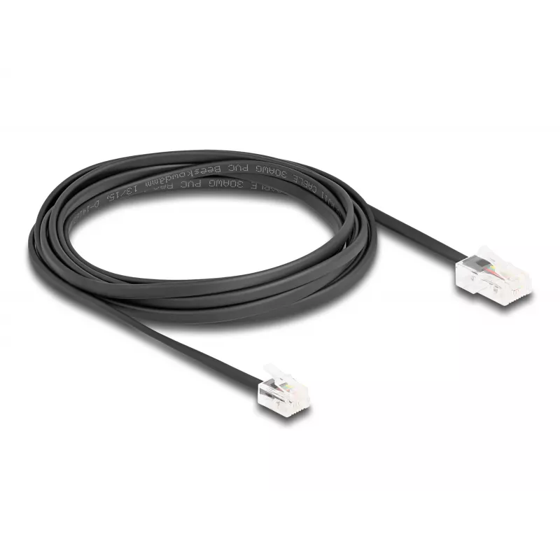 DeLOCK Telefonkabel RJ45-Stecker auf RJ11-Stecker schwarz 3 m