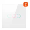 Intelligenter Lichtschalter Avatto TS02-EU-W3 WiFi 3-Wege — wandmontierter WLAN-Schalter für Mehrfachsteuerung