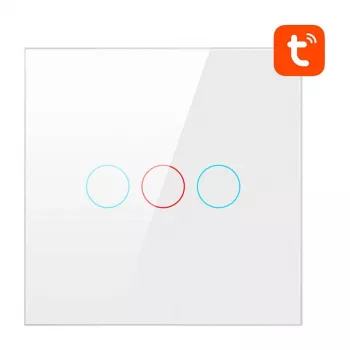 Intelligenter Lichtschalter Avatto TS02-EU-W3 WiFi 3-Wege — wandmontierter WLAN-Schalter für Mehrfachsteuerung
