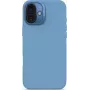 Silikon-Rückseitenabdeckung Decoded für iPhone 16 Plus, antimikrobiell, hellblau