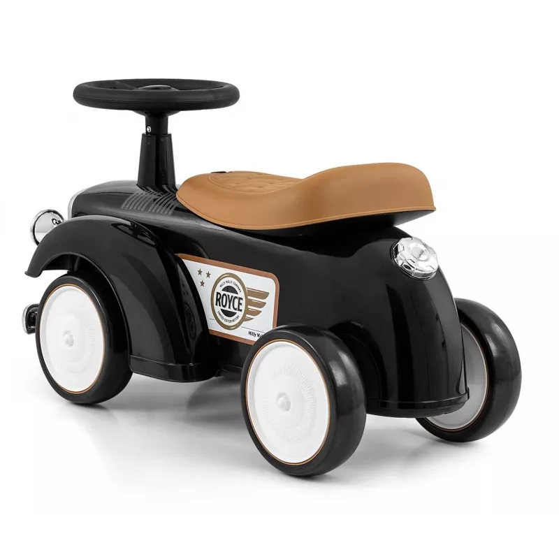 Rutschfahrzeug milly mally Royce schwarz – Kinder-Schiebewagen, kompaktes Design, Modell 5923